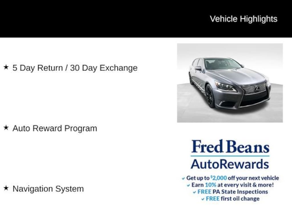 Used 2014 Lexus LS 460 L Sedan