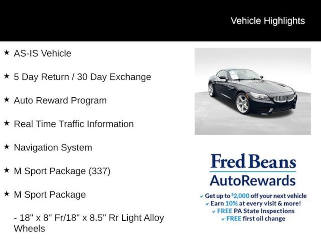 Used 2016 BMW Z4 sDrive35i Convertible