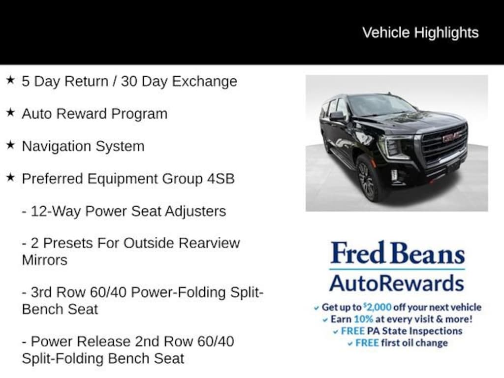 Used 2024 GMC Yukon XL AT4 SUV