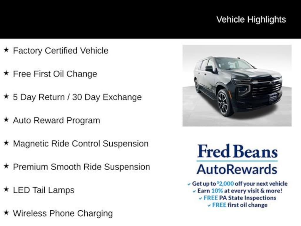 Certified 2025 Chevrolet Suburban RST SUV