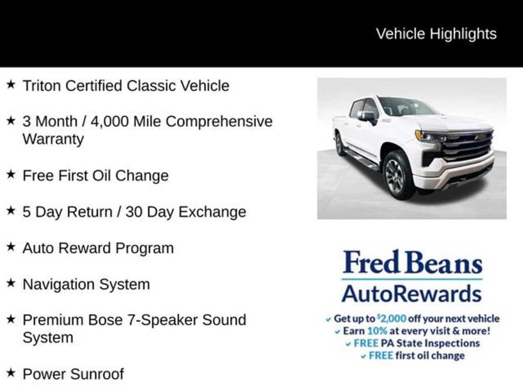 Used 2025 Chevrolet Silverado 1500 High Country Truck