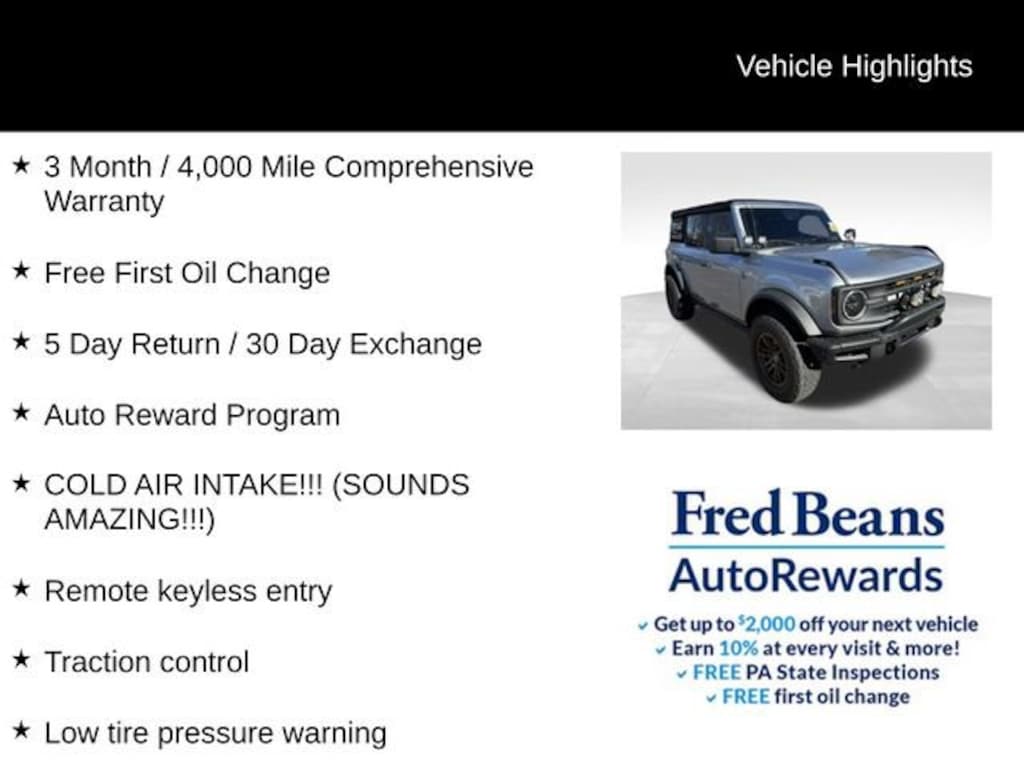 Used 2021 Ford Bronco Base