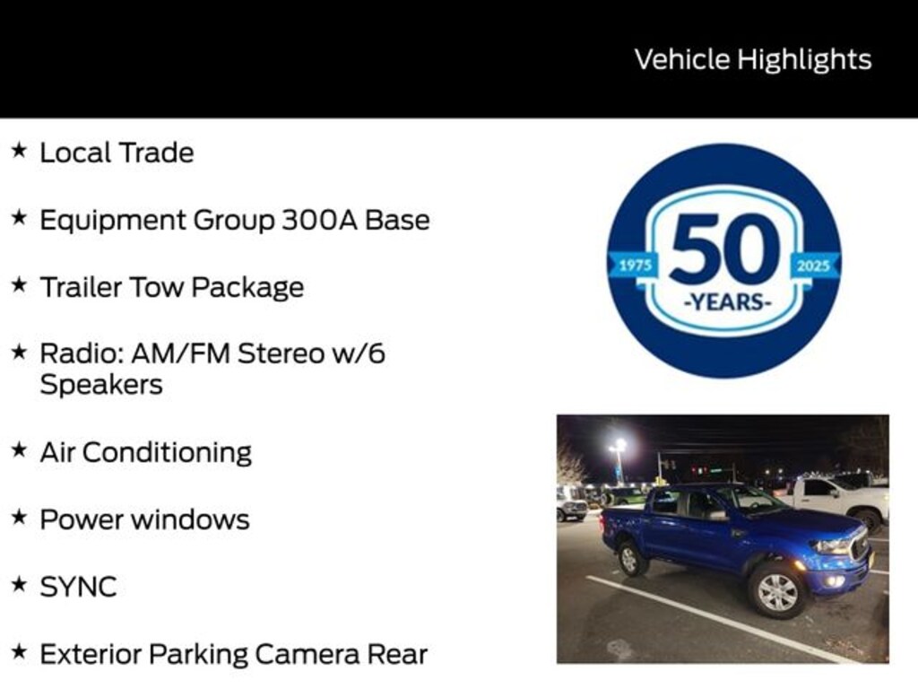 Used 2019 Ford Ranger XLT Truck SuperCrew