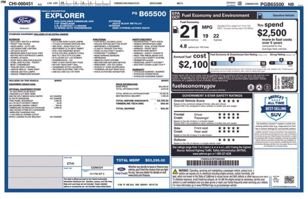 Used 2023 Ford Explorer Timberline SUV