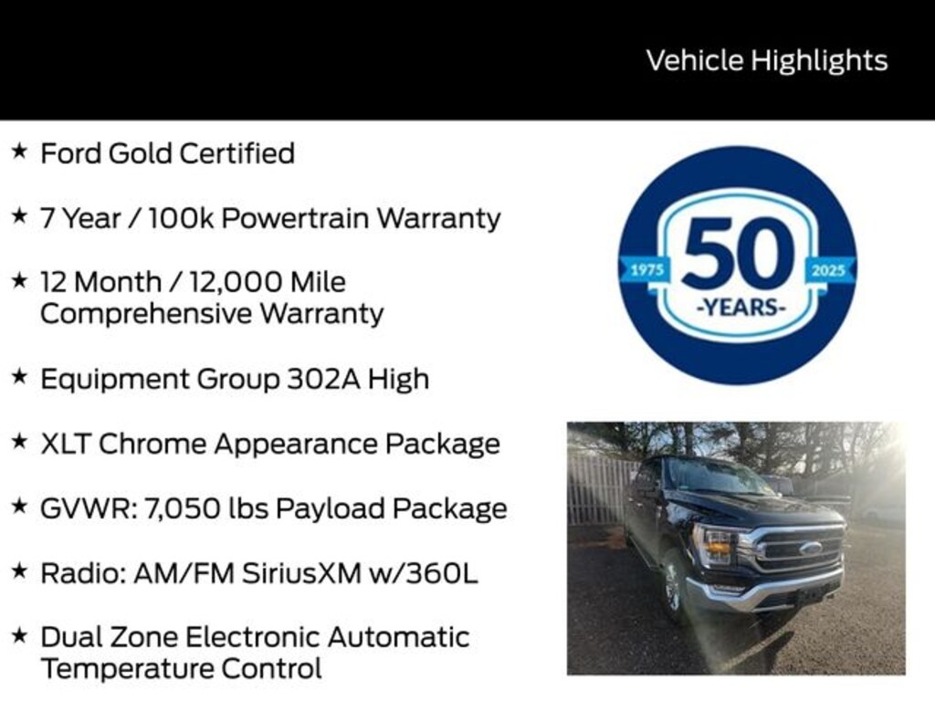 Certified 2022 Ford F-150 XLT Truck SuperCrew Cab