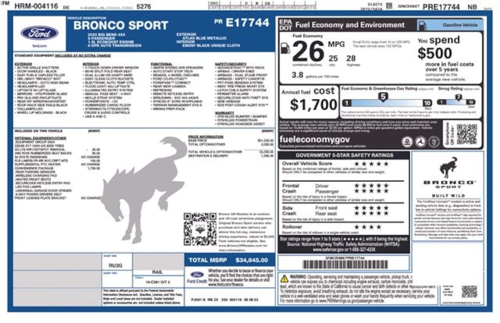 Used 2023 Ford Bronco Sport Big Bend SUV