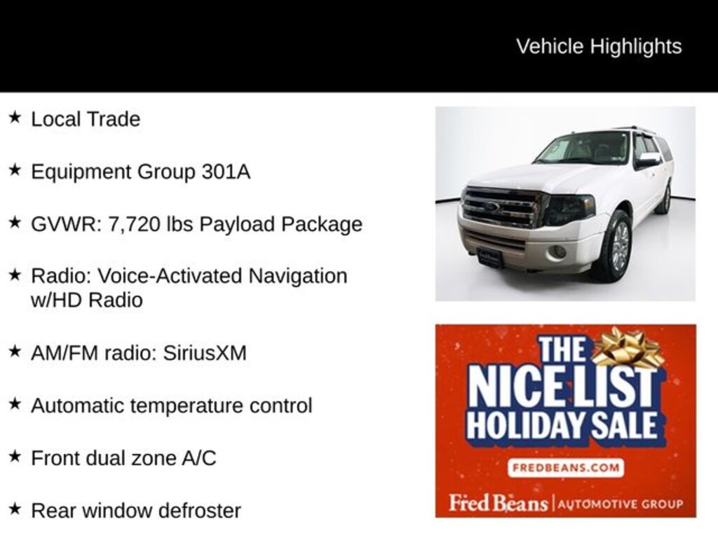 Used 2013 Ford Expedition EL Limited SUV