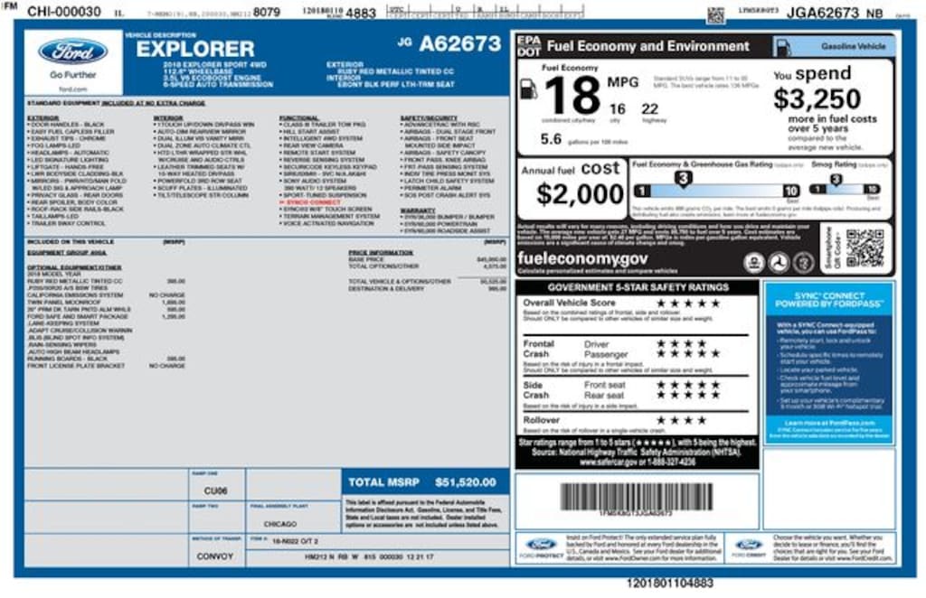Used 2018 Ford Explorer Sport SUV