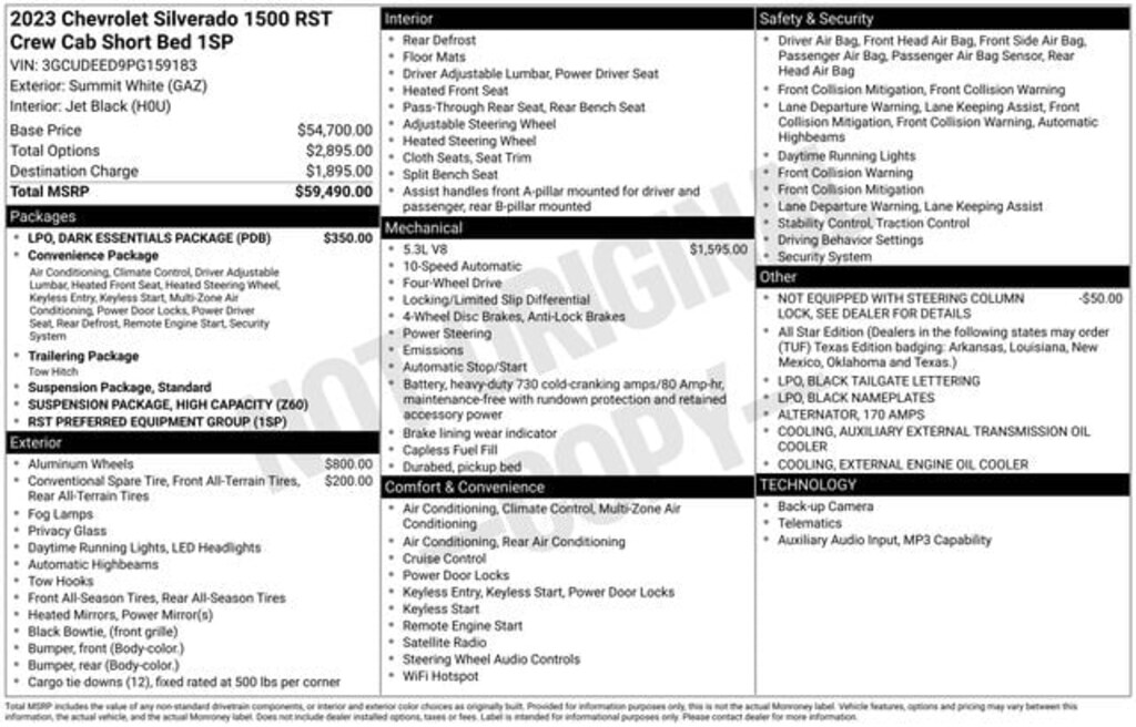 Used 2023 Chevrolet Silverado 1500 RST Truck Crew Cab