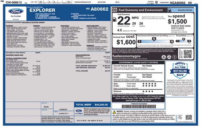 2022 Ford Explorer SUV 