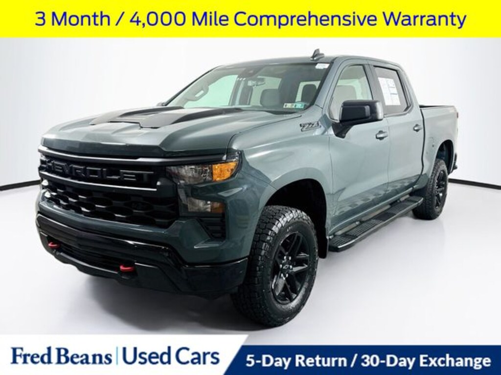 Used 2025 Chevrolet Silverado 1500 Custom Trail Boss Truck Crew Cab