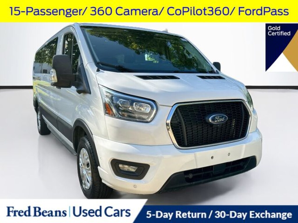Certified 2023 Ford Transit-350 XLT Wagon Low Roof Van