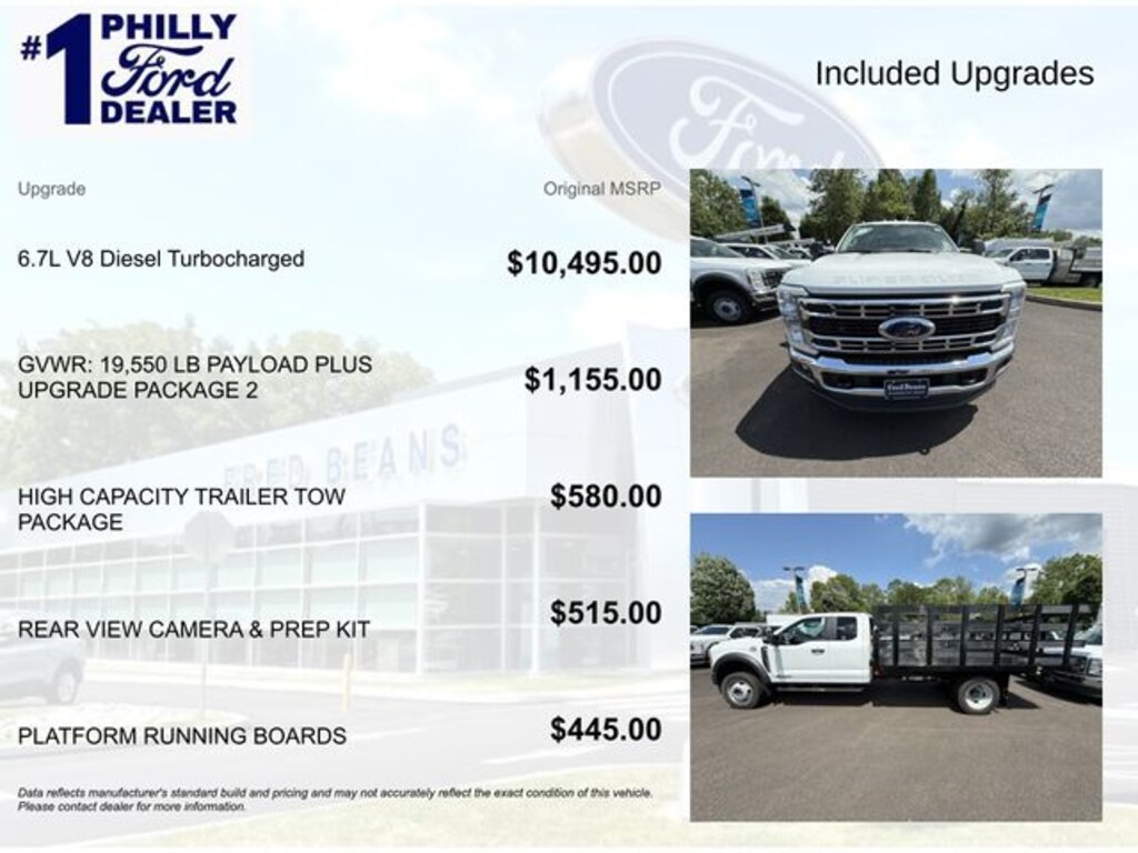 New 2025 Ford F-550 Chassis 12ft Reading Stake Body Truck Super Cab