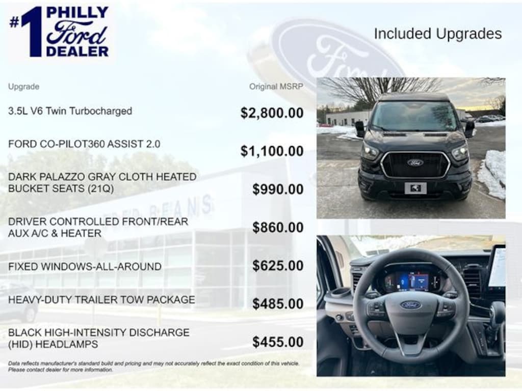 New 2026 Ford Transit-150 Cargo Base Van Low Roof Van