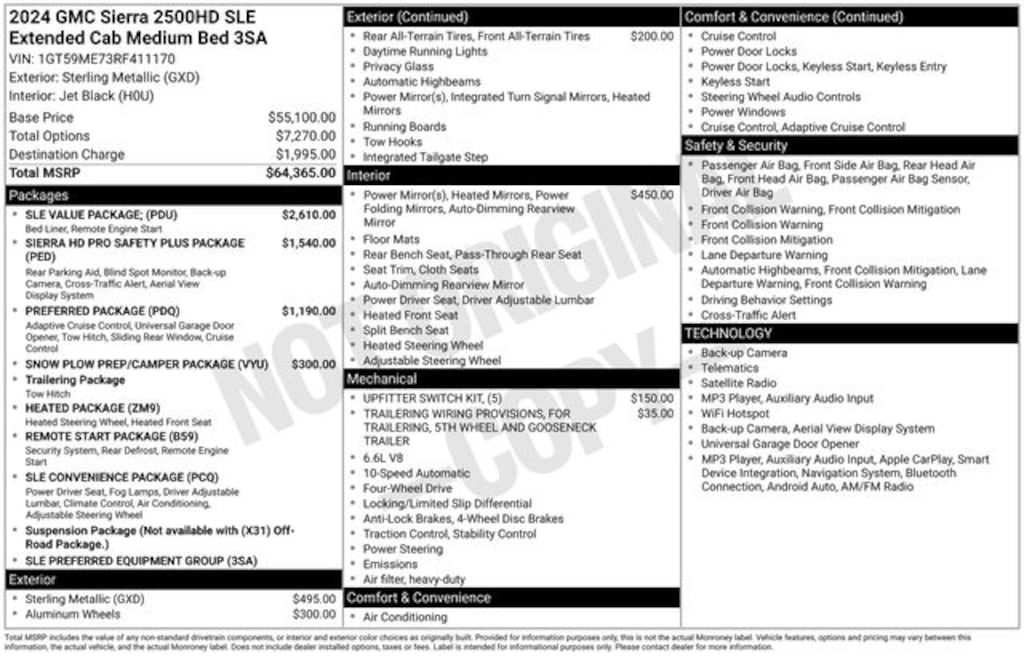 Used 2024 GMC Sierra 2500HD SLE Truck Double Cab