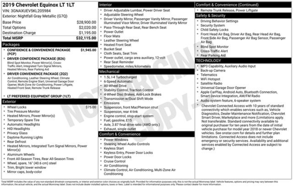Used 2019 Chevrolet Equinox LT SUV