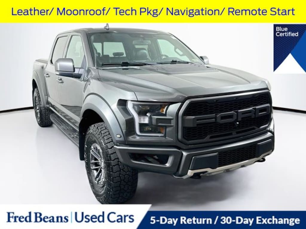 Certified 2019 Ford F-150 Raptor Truck SuperCrew Cab