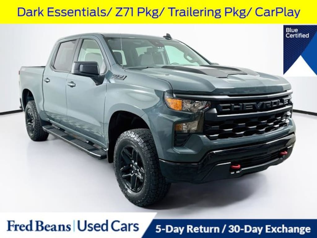 Used 2025 Chevrolet Silverado 1500 Custom Trail Boss Truck Crew Cab
