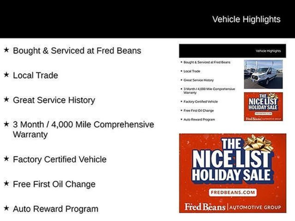 Used 2021 Ford Transit-150 Base Van Low Roof Van