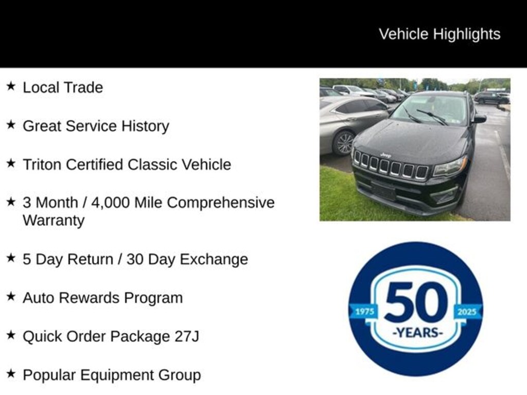 Certified 2018 Jeep Compass Latitude SUV