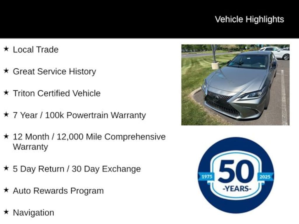 Certified 2021 Lexus ES 250 Sedan