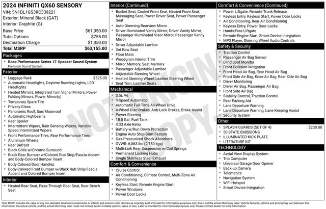 2024 INFINITI QX60 SENSORY - Photo 10