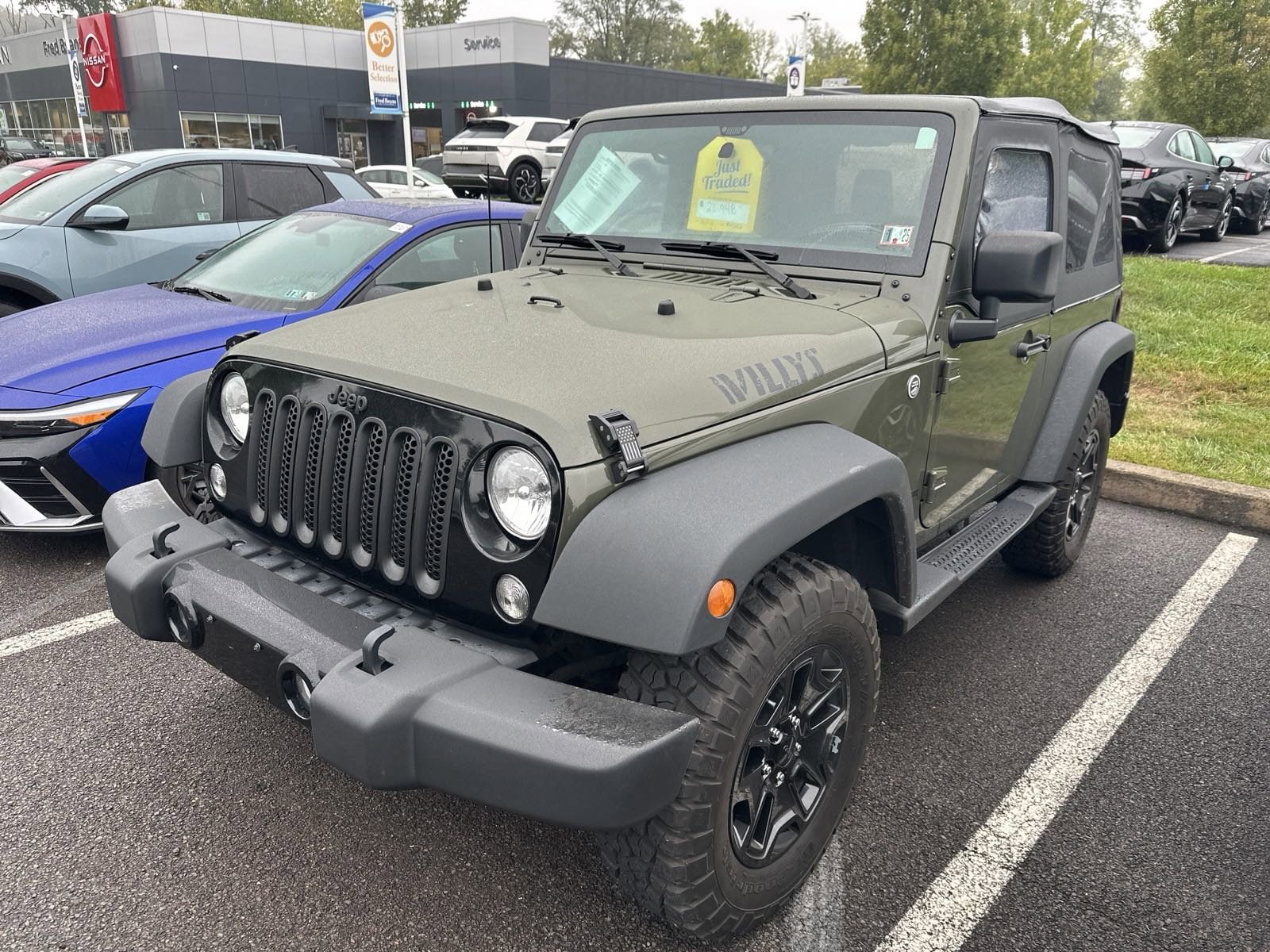 Used 2015 Jeep Wrangler Willys Wheeler with VIN 1C4AJWAG9FL679886 for sale in Doylestown, PA