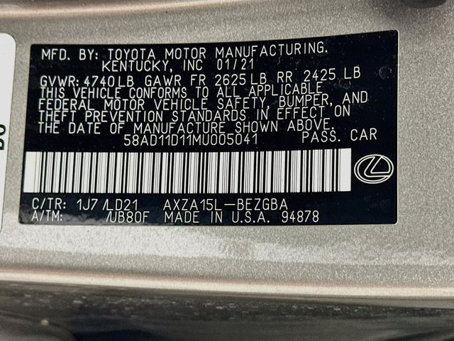 2021 Lexus ES 250 - Photo 37