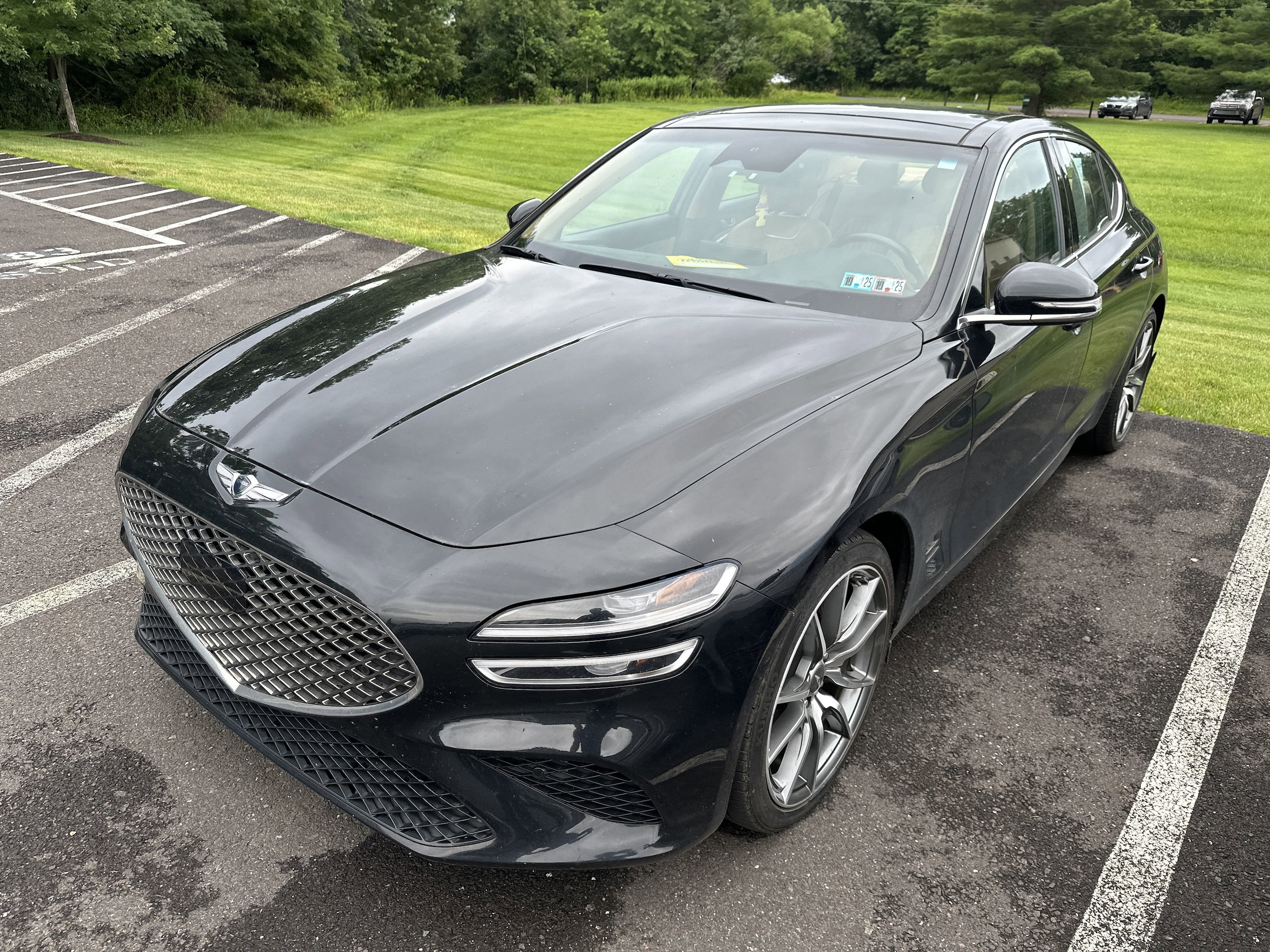 Certified 2022 GENESIS G70 Standard with VIN KMTG34TA3NU091154 for sale in Doylestown, PA