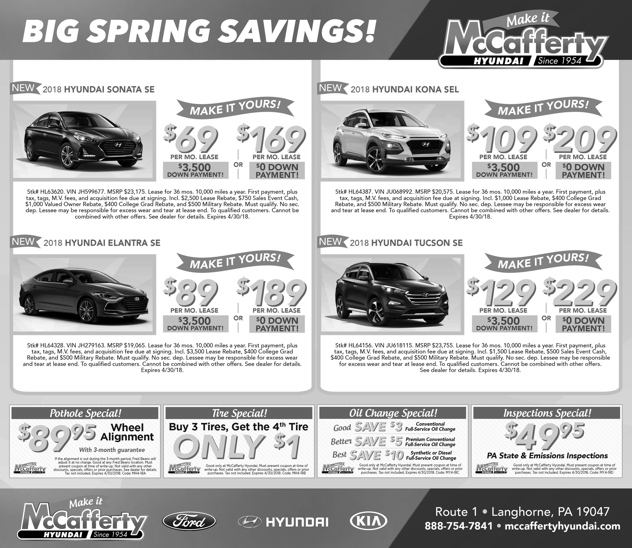 McCafferty Hyundai Print Ads McCafferty Hyundai of Langhorne, Pa