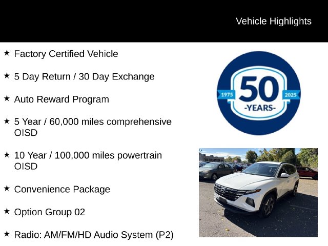 Certified 2024 Hyundai Tucson SEL SUV