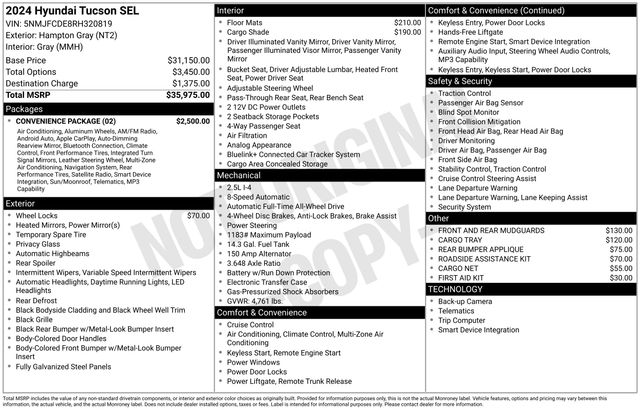 2024 Hyundai Tucson SEL - Photo 33