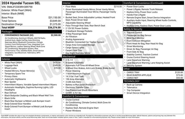 2024 Hyundai Tucson SEL - Photo 33