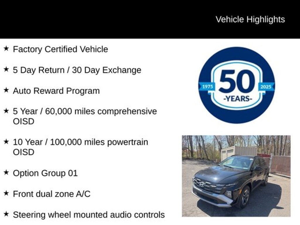 Certified 2025 Hyundai Tucson SEL SUV