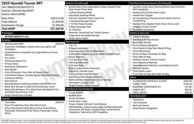 2025 Hyundai Tucson XRT - Photo 28