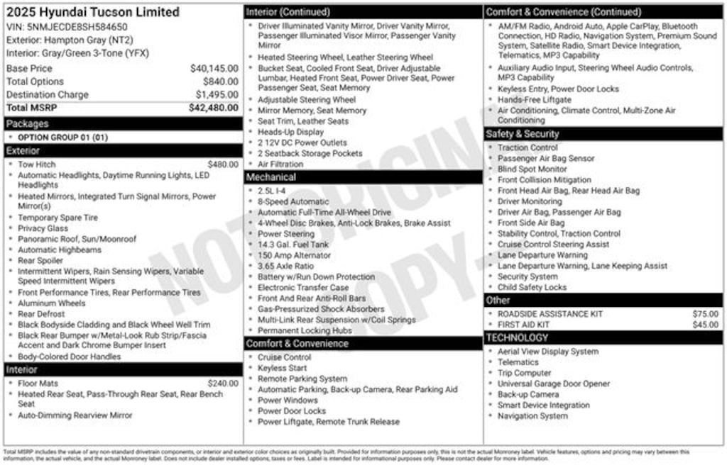Used 2025 Hyundai Tucson Limited SUV