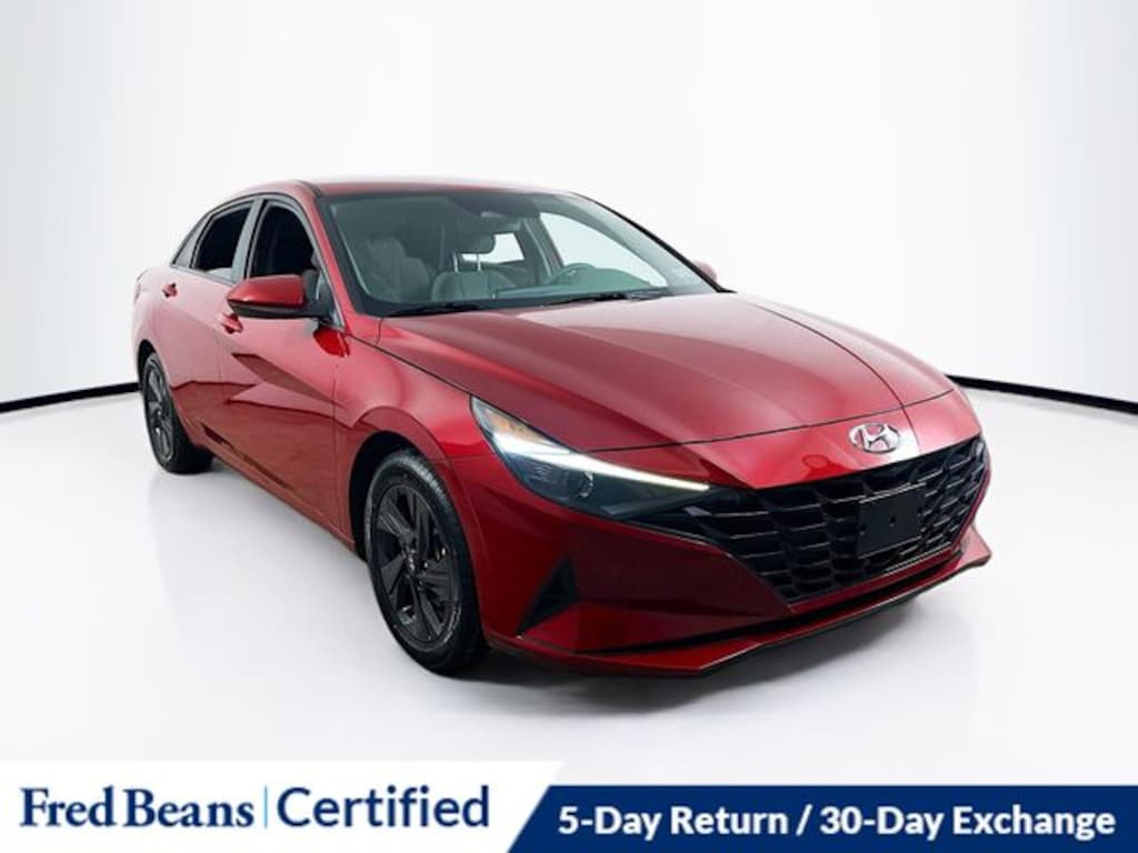 Used 2023 Hyundai Elantra Hybrid Blue Sedan