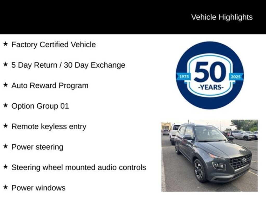 Certified 2023 Hyundai Venue SEL SUV
