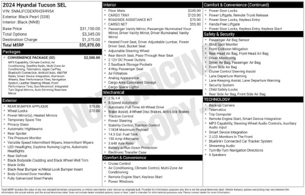 Used 2024 Hyundai Tucson SEL SUV