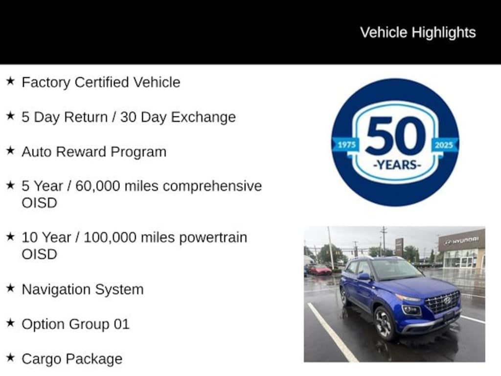 Certified 2023 Hyundai Venue Limited SUV