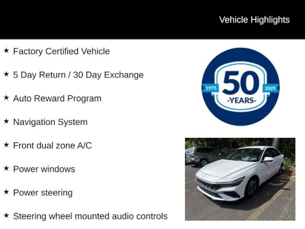 Certified 2024 Hyundai Elantra SEL Sedan