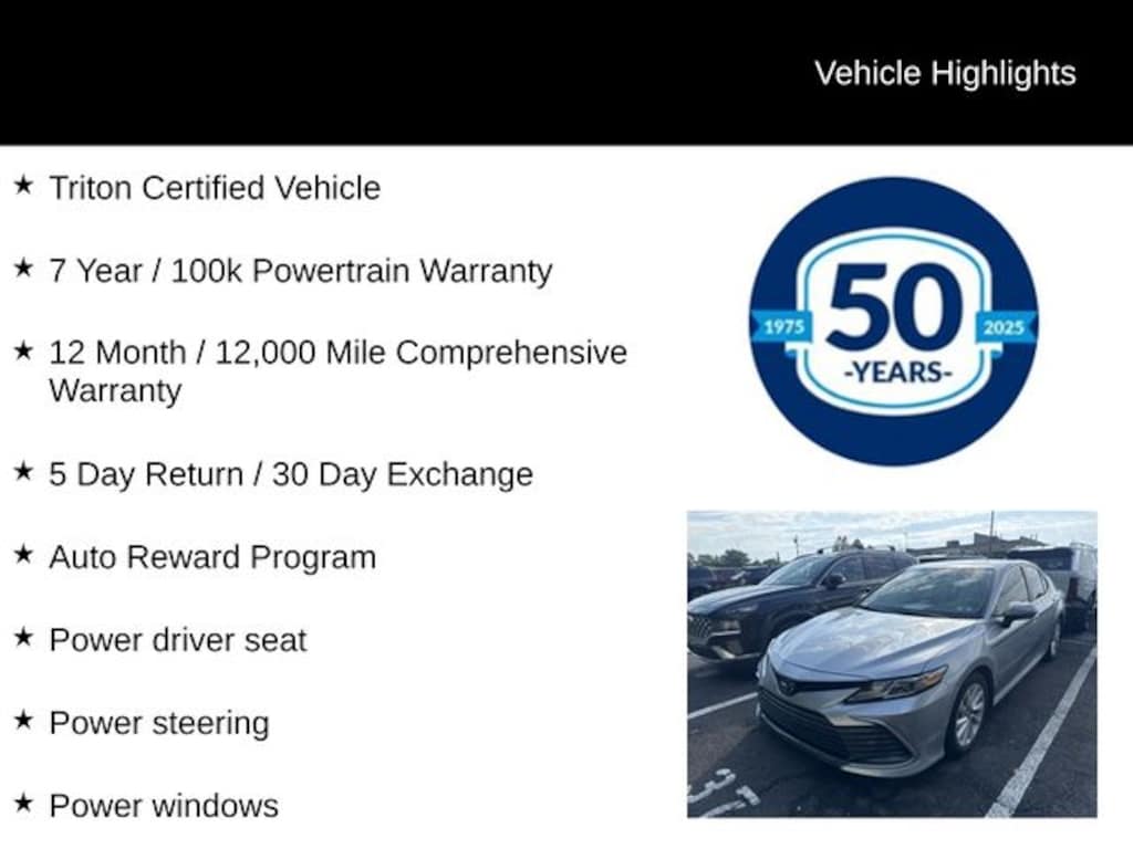 Used 2024 Toyota Camry LE Sedan