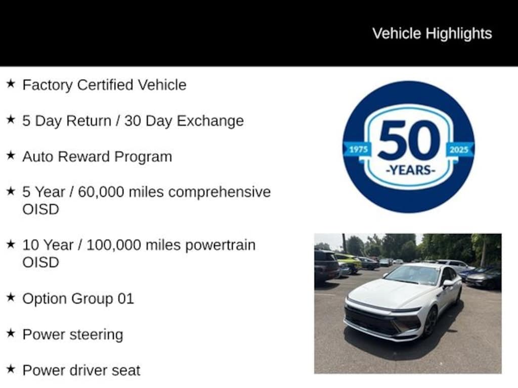 Certified 2026 Hyundai Sonata SEL Sport Sedan