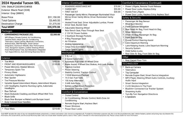 2024 Hyundai Tucson SEL - Photo 33
