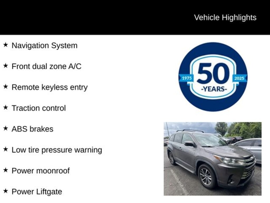 Used 2019 Toyota Highlander XLE SUV