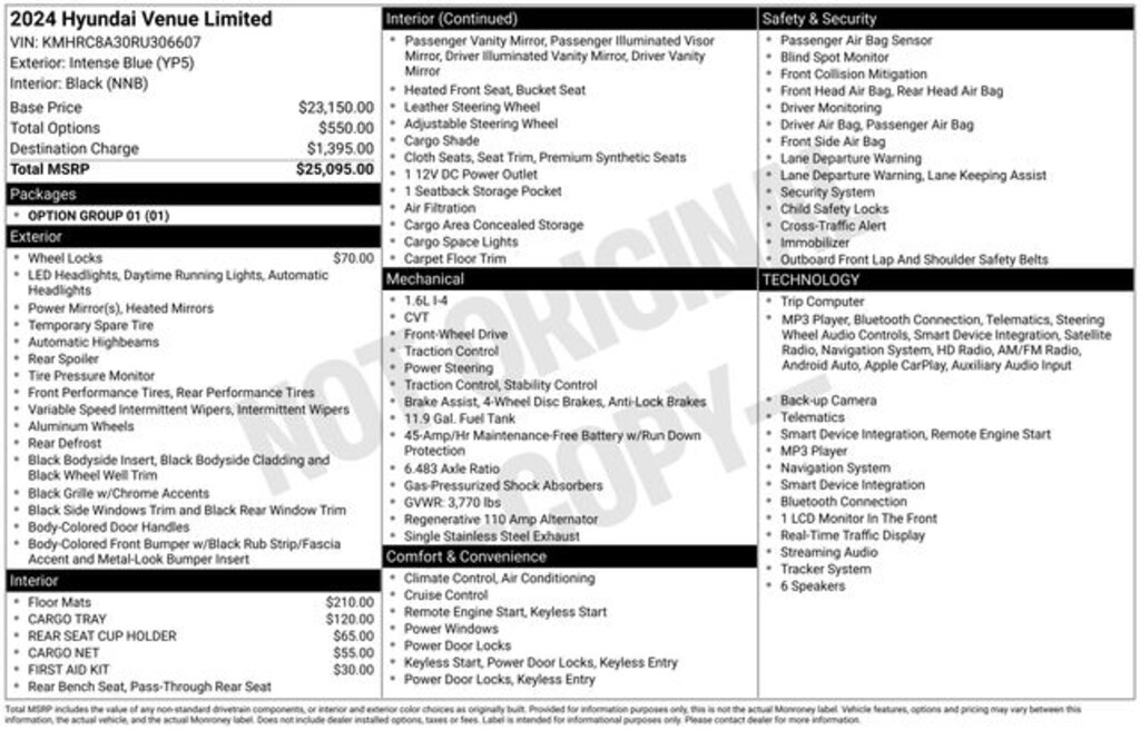 Used 2024 Hyundai Venue Limited SUV