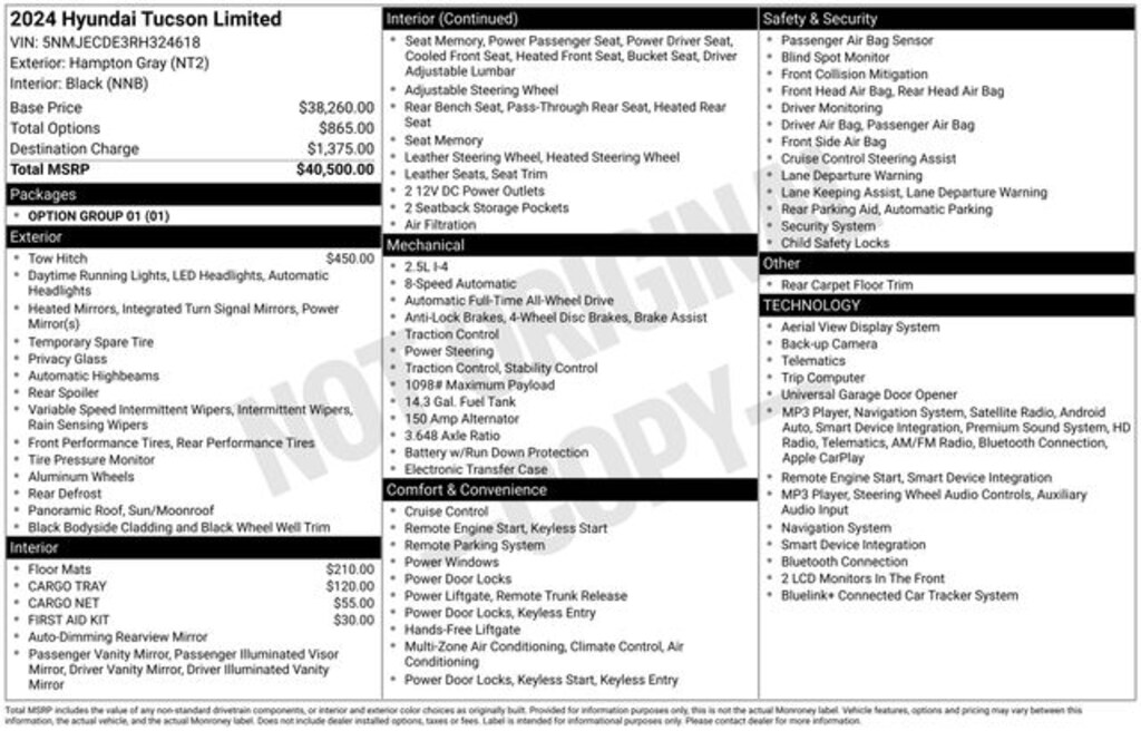 Used 2024 Hyundai Tucson Limited SUV