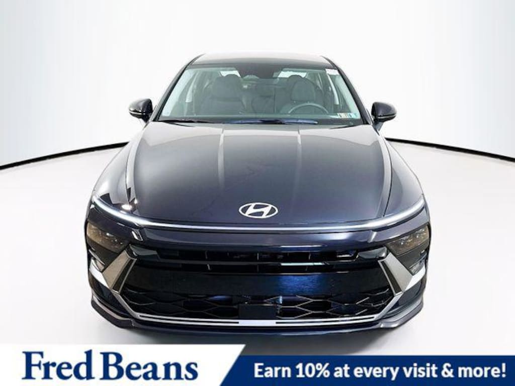 New 2026 Hyundai Sonata Hybrid Blue Sedan