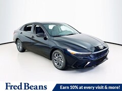 2026 Hyundai Elantra Hybrid Blue Sedan