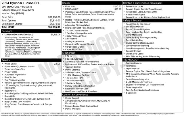 2024 Hyundai Tucson SEL - Photo 10